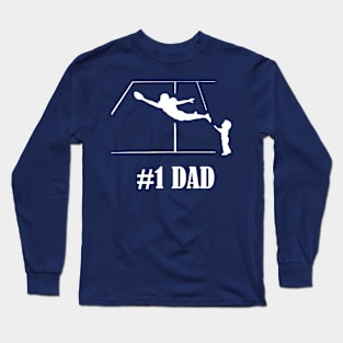 #1 Football Dad Long Sleeve T-Shirt